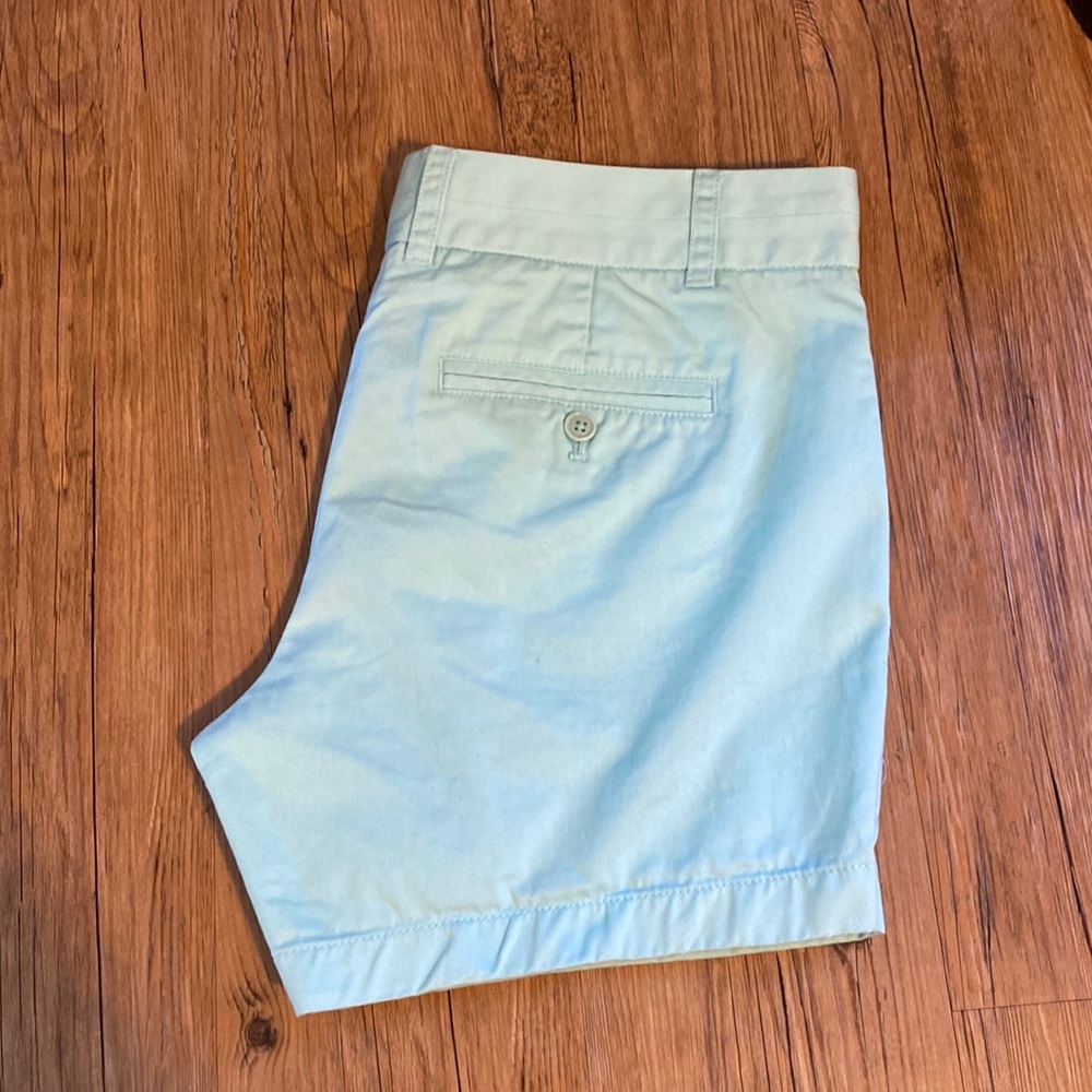 J Crew Mint Green Cotton Chino 5" Inseam Short Size 8